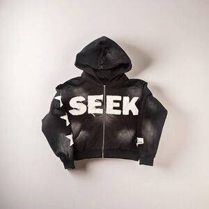 Kids Black Hoodie Jacket